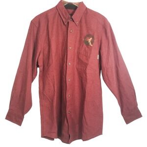 Vintage Woolrich Chamois Red Rock Heather Button Shirt NWT